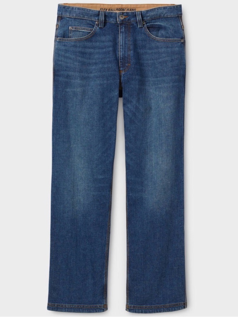 Duluth Men's Blue Straight-Leg Jeans 42x28